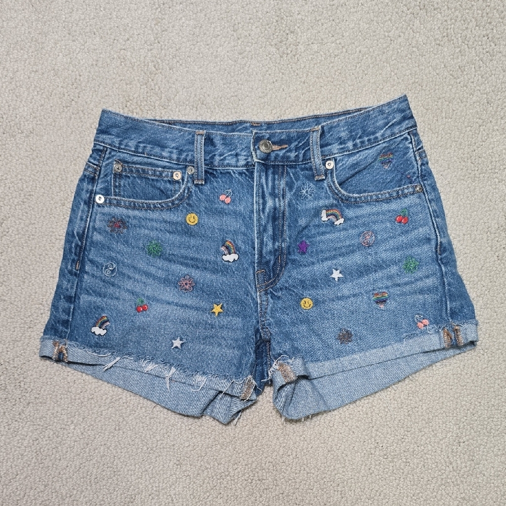 American Eagle Embroidered Shorts